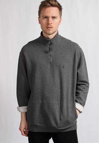 VINTAGE NAUTICA HALF ZIP TOP