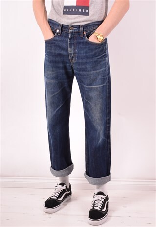 LEVI'S 751 MENS VINTAGE JEANS W31 L30 BLUE 90S