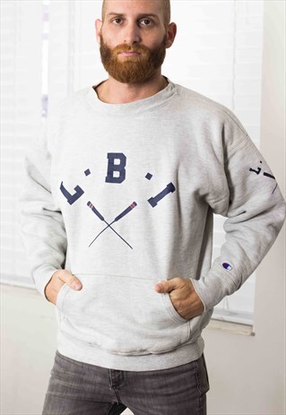 VINTAGE CHAMPION REVERSE WEAVE SWEATSHIRT ROWING L 38.1