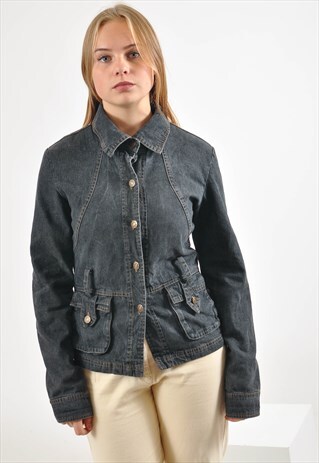 VINTAGE DENIM JACKET IN BLACK