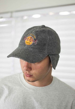 VINTAGE HARD ROCK CAFE CAP LOGO 90S X 3.4