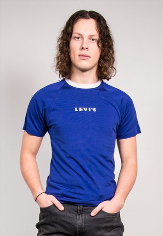 90'S VINTAGE BLUE LEVI'S T-SHIRT