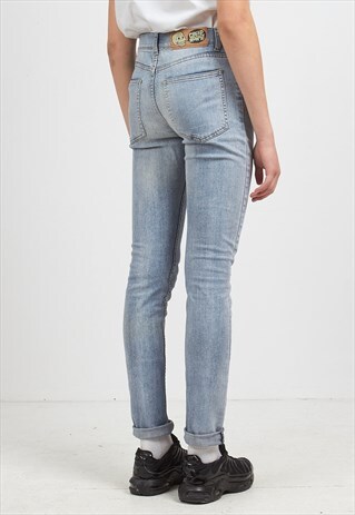 VINTAGE BLUE CHEAP MONDAY SKINNY FIT DENIM JEANS