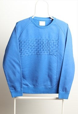 Vintage Crewneck Sidezip Sweatshirt Blue