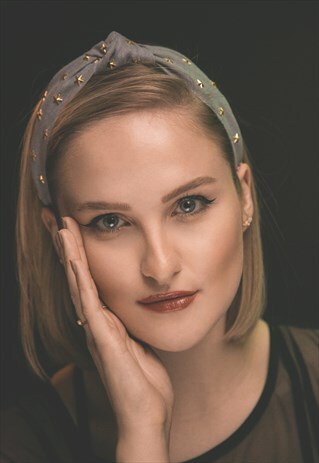 BELLA STAR HEADBAND - GREY