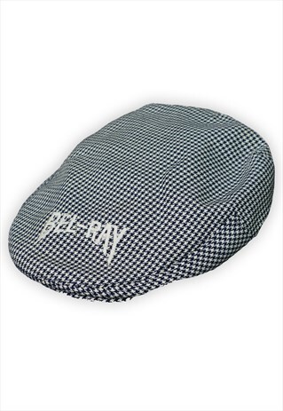 Vintage Bel-Ray Motorcycle Dogtooth Flat Cap