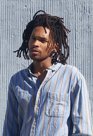 90S CLASSIC PREPPY SKATER LUXURY VERTICAL STRIPE SHIRT