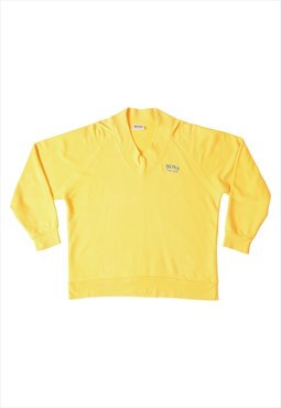 Hugo Boss Sweatshirt 80's Made in West Germany Yellow Size L
