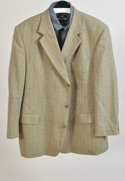 vintage 90s checkered blazer jacket
