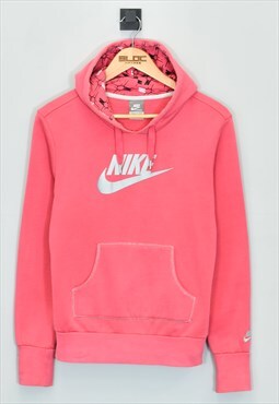 Vintage Nike Hooded Sweatshirt Pink XXSmall 