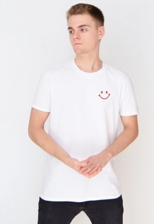 WHITE OK (RED) T-SHIRT