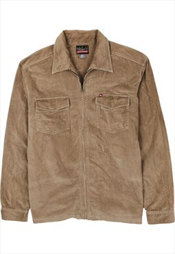 Vintage 90's QuikSilver Workwear Jacket Full Zip Up Brown