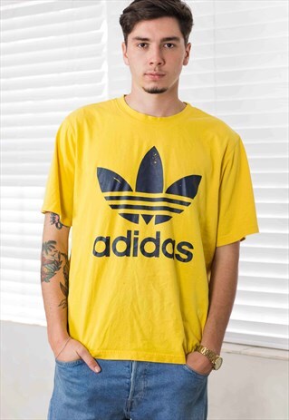 VINTAGE ADIDAS T-SHIRT LOGO 90S XXL 7.8