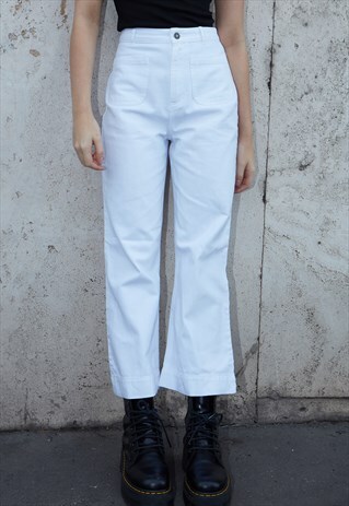 PALAZZO TROUSERS - WHITE