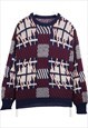 Vintage 90's Vingate Club Jumper / Sweater Knitted Crewneck