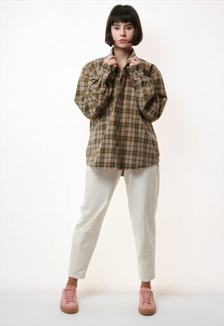 90S VINTAGE FJALL RAVEN CHECKERED SHIRT 17251