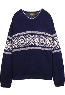 Vintage 90's Timberland Jumper / Sweater Knitted Crewneck