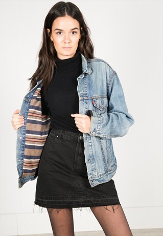 VINTAGE 80S LEVI'S WINTER BLANKET JACKET / R0219
