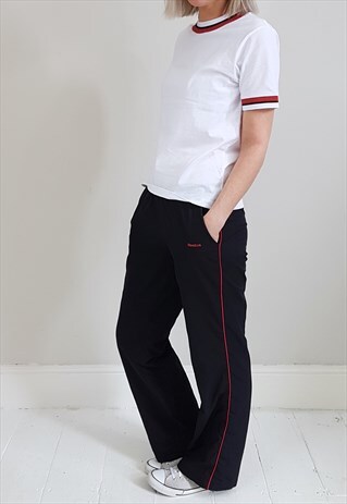 Y2K RED AND BLACK STRIPE TRACKSUIT JOGGERS