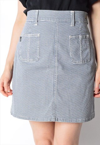 VINTAGE 90S CHECK MINI SKIRT