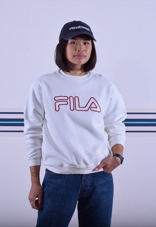 WHITE FILA SWEATSHIRT