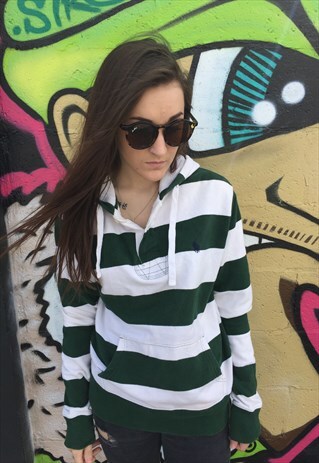 RALPH LAUREN STRIPED HOODIE