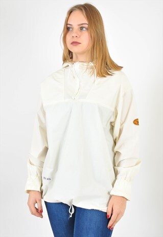 VINTAGE OVERHEAD JACKET IN WHITE