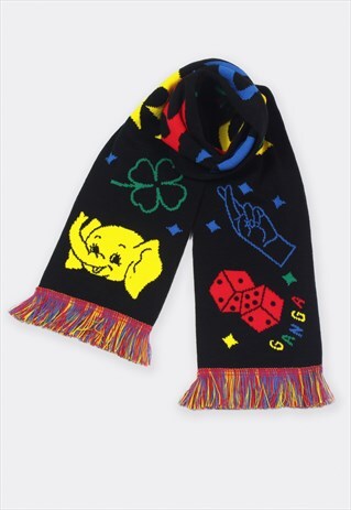 MULTICOLOR KNIT SCARF MEN