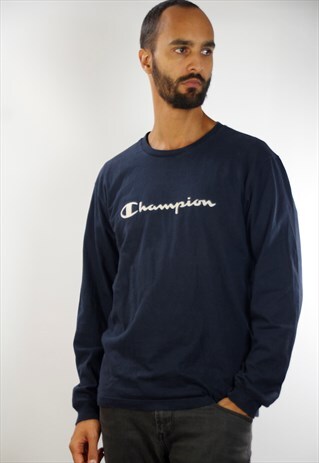 CHAMPION SWEAT SHIRT / LONG SLEEVE / BLUE
