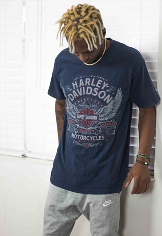 VINTAGE HARLEY DAVIDSON T-SHIRT LOGO 90S X 8.1