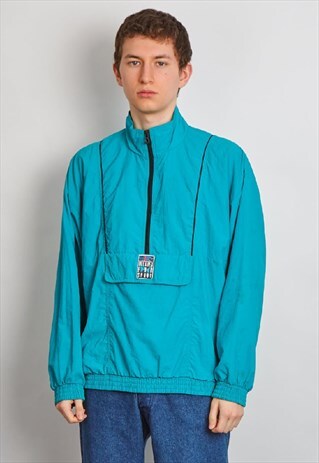 RARE VINTAGE 80'S PUMA TURQUOISE SPORTS JACKET