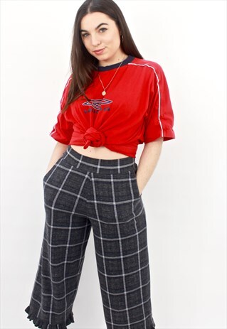 90'S RARE RETRO SPELL-OUT RED T-SHIRT