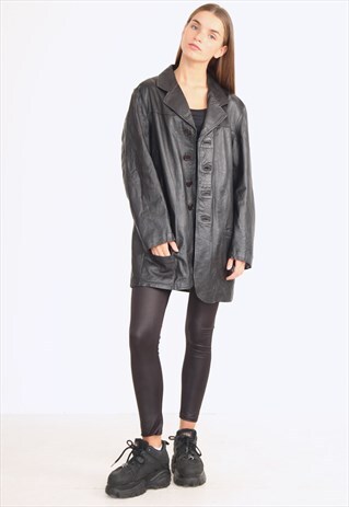 VINTAGE BLACK LEATHER JACKET