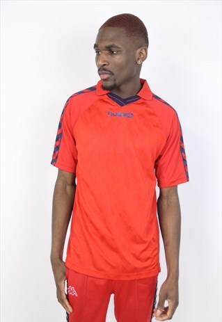 VINTAGE HUMMEL RED SPORTS JERSEY