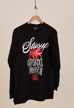 Deadstock Stussy Old Skool Tribe long sleeve tshirt