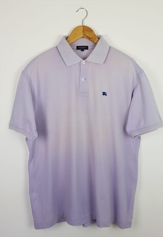 VINTAGE BURBERRY POLO SHIRT PURPLE