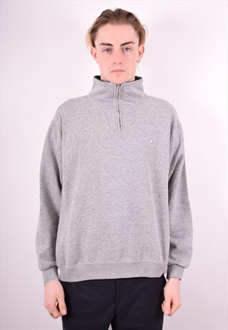 CHAMPION MENS VINTAGE SWEATSHIRT JUMPER LARGE GREY 90S