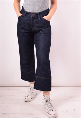 WRANGLER WOMENS VINTAGE CAPRI JEANS W30 L23 BLUE 90S