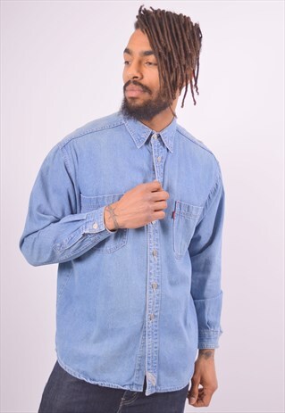 VINTAGE LEVI'S DENIM SHIRT BLUE