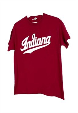 Vintage Indiana T-Shirt in Burgundy M