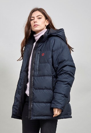VINTAGE 90'S BLACK TIMBERLAND PUFFER JACKET