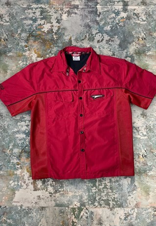 VINTAGE Y2K TEKNIK RACING BUTTON UP SHIRT