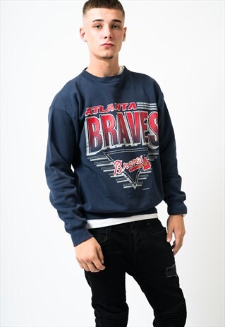 VINTAGE LARGE MLB ATLANTA BRAVES SWEATSHIRT