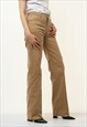 80S VINTAGE NEVADA BROWN HIGH WAISTED WOMAN TROUSERS 43780