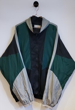 Vintage 80s Colour Block Windbreaker Jacket Size XXL