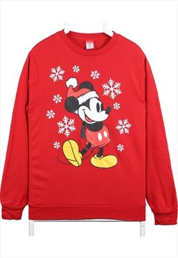 Vintage 90's Disney Sweatshirt Mickey Mouse Christmas