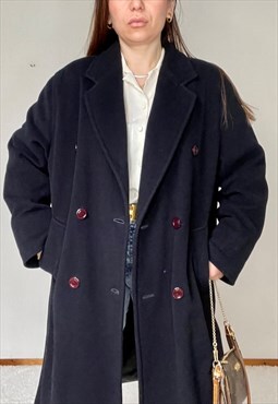 Vintage Marella double breasted blue Coat