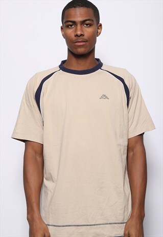 VINTAGE KAPPA LOGO T-SHIRT BEIGE