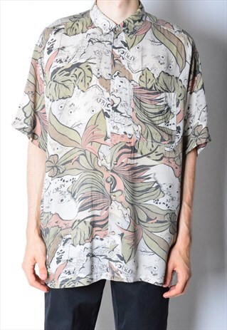 VINTAGE 90S ABSTRACT AFRICA SHIRT