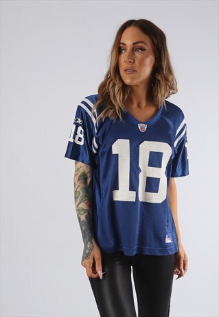 VINTAGE NFL T-SHIRT FOOTBALL JERSEY TOP UK 14 LARGE (EDJ)